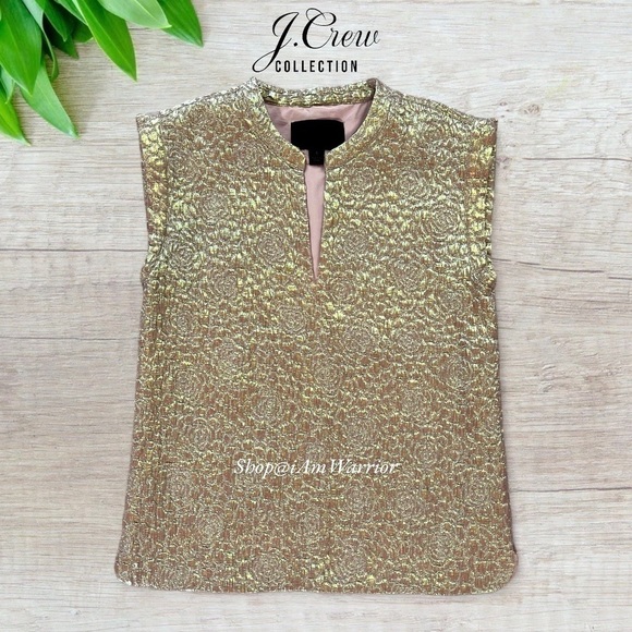 J.Crew Collection iridescent rose jacquard top *Shop@iAmWarrior - Picture 6 of 12